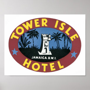 Póster Tower Isle Hotel, Jamaice BWI