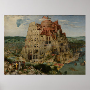 Poster Tower of Babel by Pieter Bruegel the Elder
