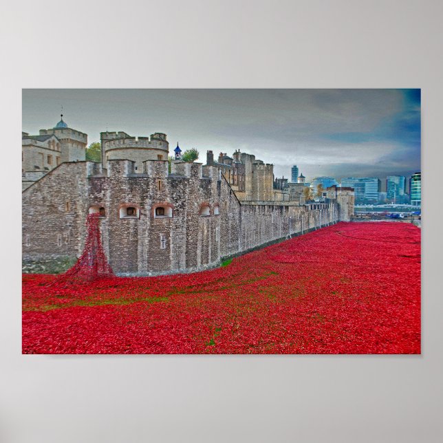 Poster Tower Of London Poppies Red Poppy (Frente)