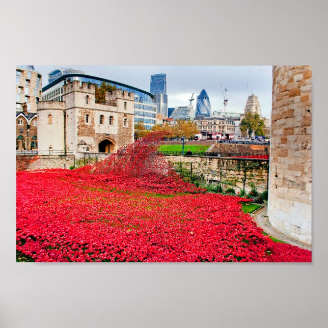 Poster Tower Of London Poppies Red Poppy (Frente)