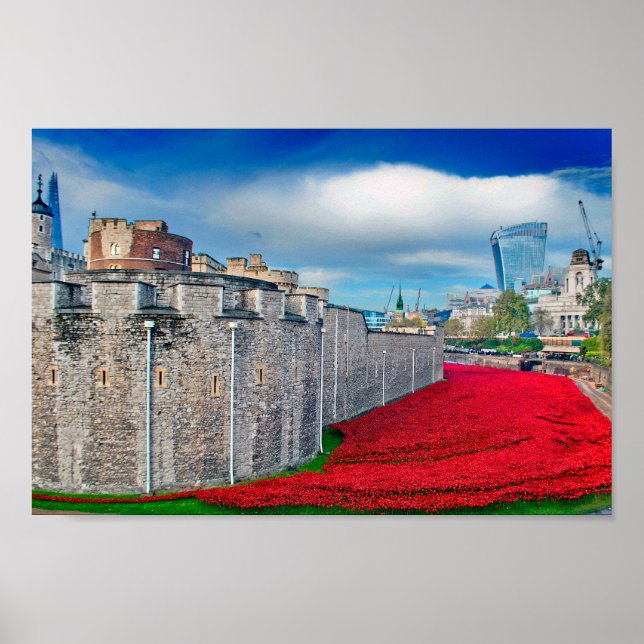Poster Tower Of London Poppies Red Poppy (Frente)