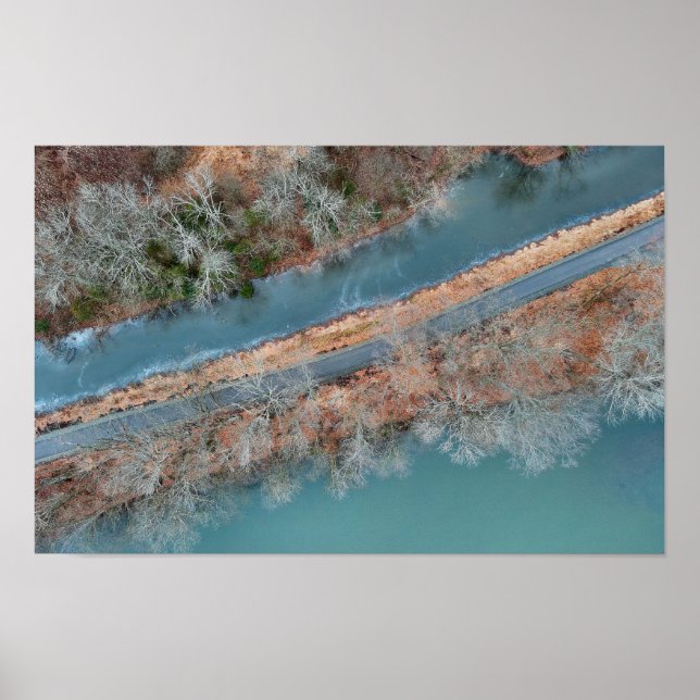Poster Towpath Park Schuylkill River PA (Frente)