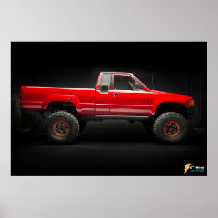 Poster Toyota 4x4 Caminhão de coleta 1985