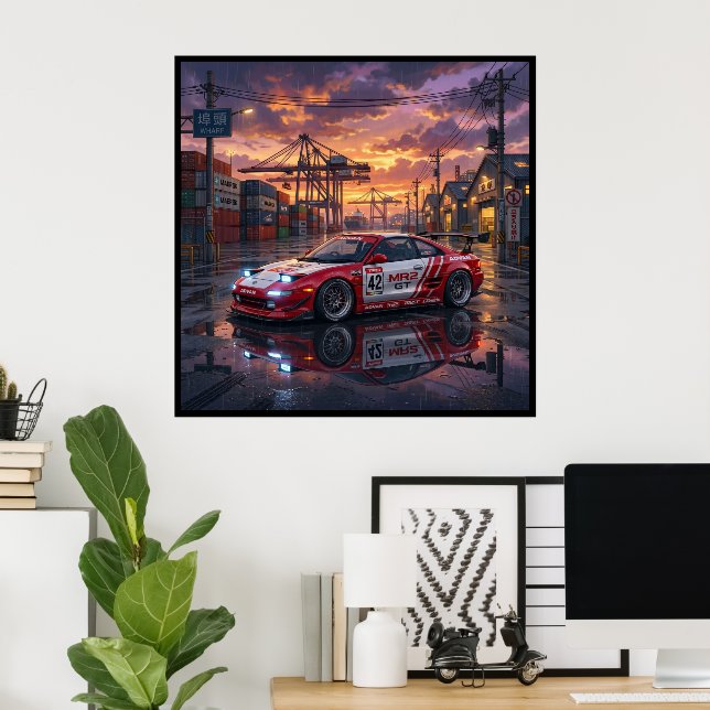 Poster Toyota MR2 GT (Escritório em casa)