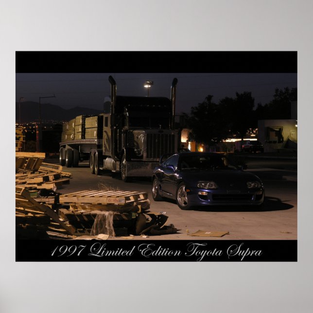Póster Toyota Supra Turbo 1997 (Frente)