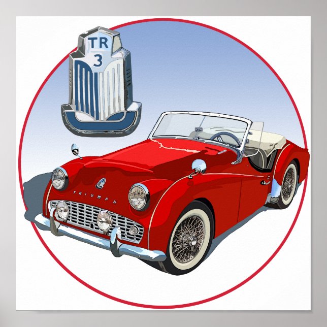 Poster TR3 vermelho (Frente)