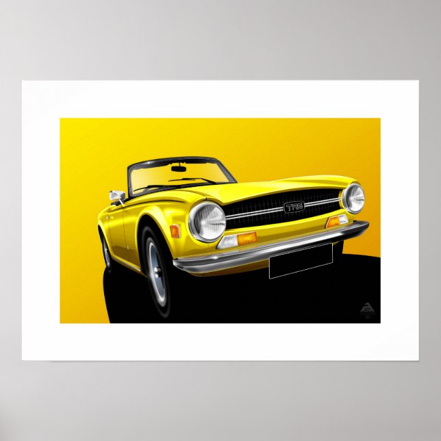 Poster TR6 Triumph (Frente)