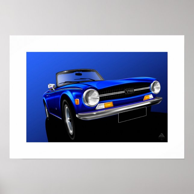 Poster TR6 Triumph (Frente)