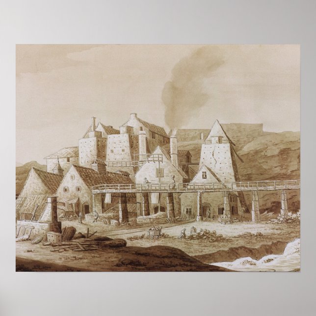 Póster Trabalha em Blaenavon, de "An Historical Tour in M (Frente)