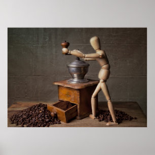 Póster Trabalhador de café