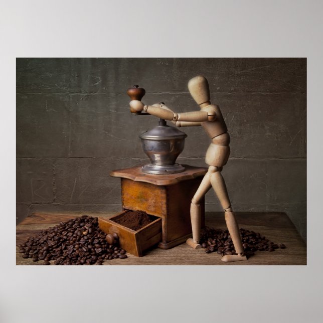 Póster Trabalhador de café (Frente)