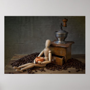 Poster Trabalhador de café