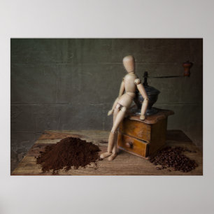 Poster Trabalhador de café