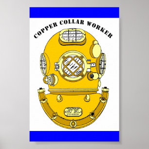 Póster Trabalhador de cobre do colar