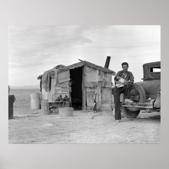 Póster Trabalhador Migrante Mexicano: 1937 (Frente)