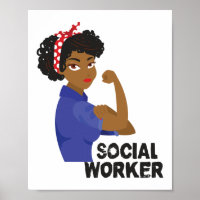 Trabalhador Social Black Rosie The Riveter