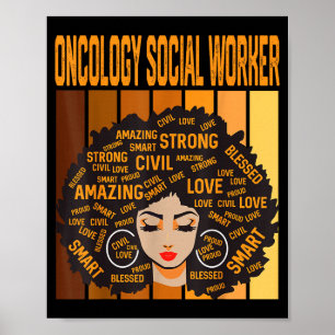 Poster Trabalhador Social em Oncologia História Negra Pod
