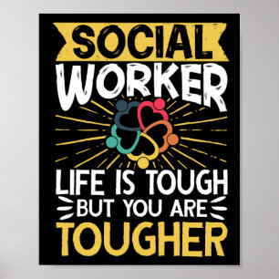 Poster Trabalhador Social Trabalhador SocialA Vida É Difí