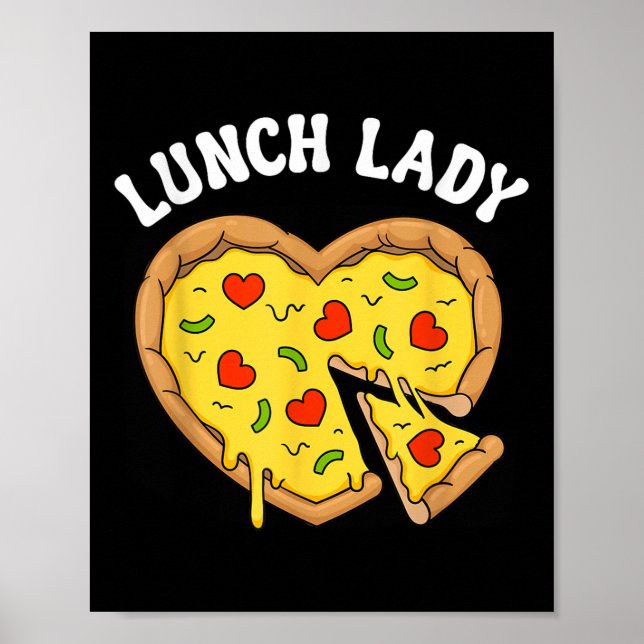 Poster Trabalhadora de Cafeteria da Escola de Coração Lad (Frente)