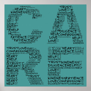 Póster Trabalhadores do Hospital Emitem Espírito de Cuida