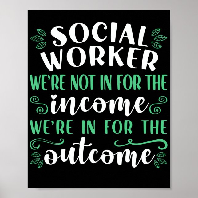 Poster Trabalhadores Sociais Não Estamos Em Nome Do (Frente)