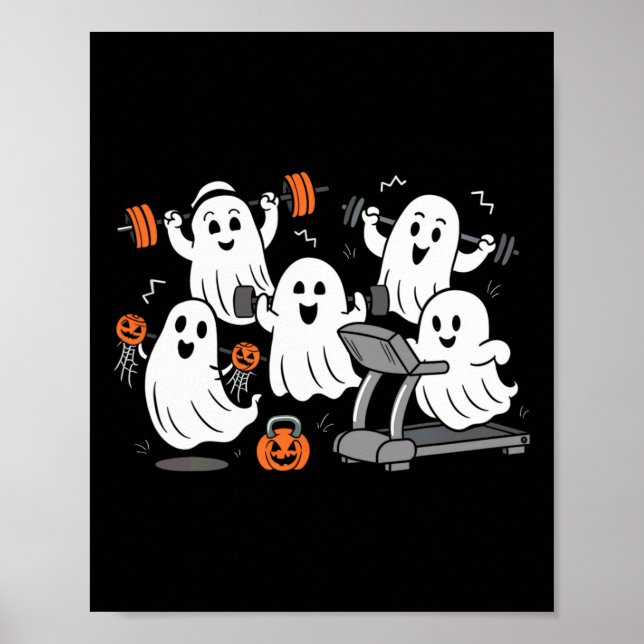 Poster Trabalhando Com Malhação De Camisa De Halloween De (Frente)