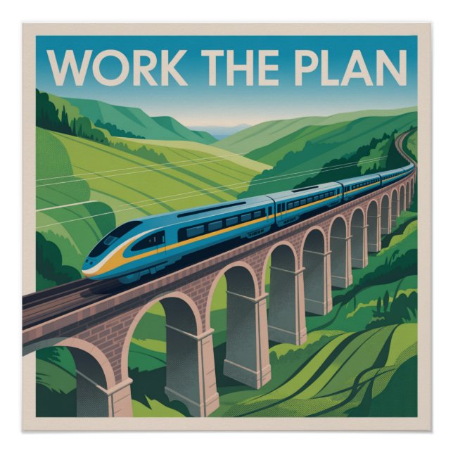 Póster Trabalhe O Plano (Frente)