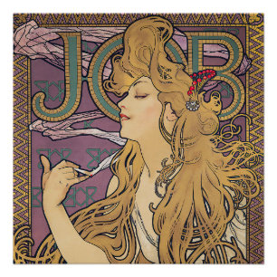 Póster Trabalho (1896) de Alphonse Mucha