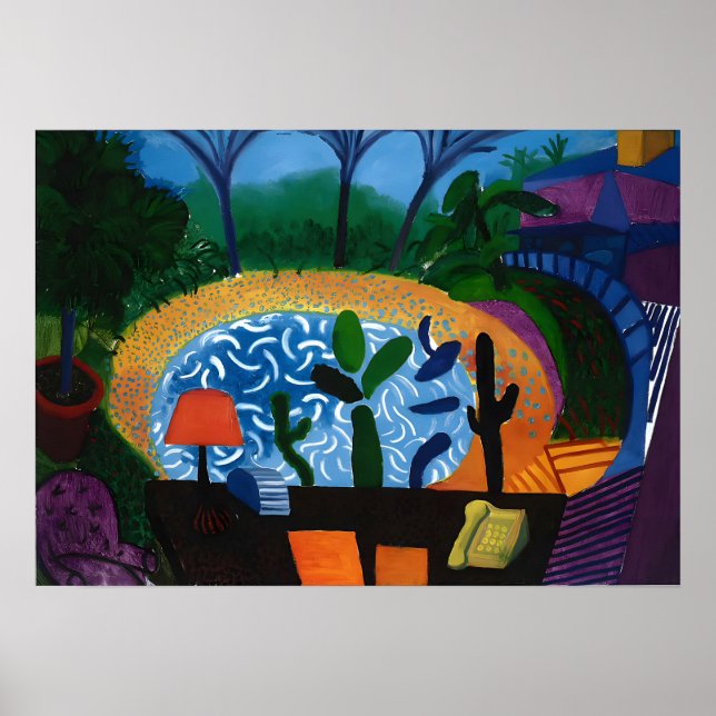 Poster Trabalho artístico de David Hockney (Frente)