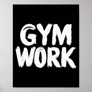 Poster Trabalho de academia de ginástica musculação Fitne