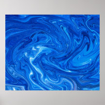 Trabalho de arte Abstrato de mármore azul simples 