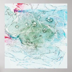 Poster Trabalho de arte abstrato multicolor