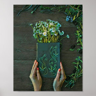 Poster Trabalho de arte da biblioteca Vintage