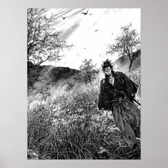 Poster Trabalho de arte da página de manga Vagabond (Frente)