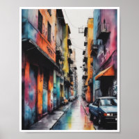 trabalho de arte d'água grafite urbano arte de rua