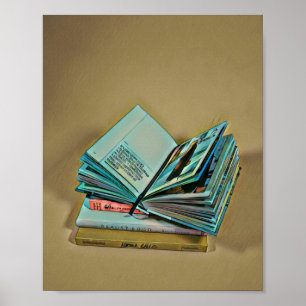 Poster Trabalho de arte de amante de livros