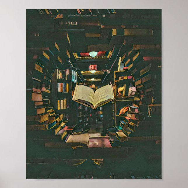 Poster Trabalho de arte de amante de livros (Frente)