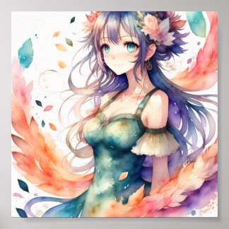 Poster Trabalho de arte de anime