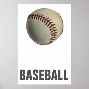 Poster Trabalho de arte de Baseball Único