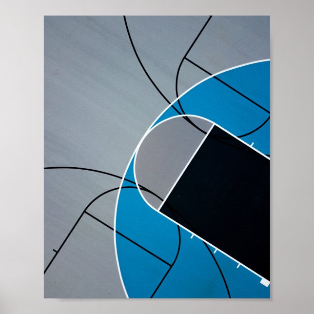 Poster Trabalho de arte de basquete legal (Frente)