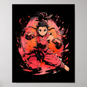 Poster Trabalho de arte de Combate ao Artista Marcial do