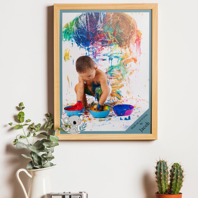 Poster Trabalho de arte de Crianças Personalizadas (Criador carregado)