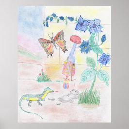 Poster Trabalho de arte de Crianças Personalizadas, brinq