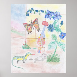 Poster Trabalho de arte de Crianças Personalizadas, brinq