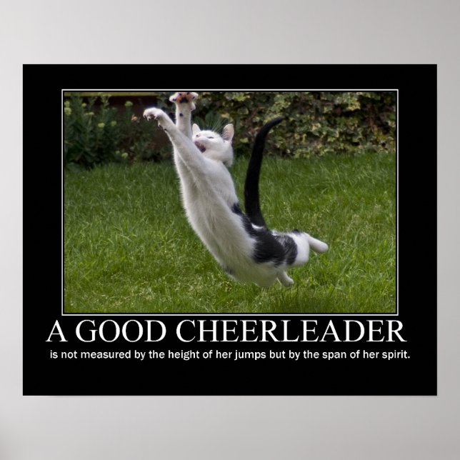 Póster Trabalho de arte de Gato Cheerleader (Frente)