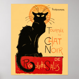 Póster Trabalho de arte de Gato Negra Steinlen