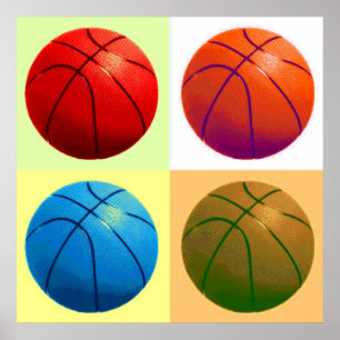 Póster Trabalho de arte de jogo de basquetebol
