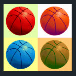 Póster Trabalho de arte de jogo de basquetebol<br><div class="desc">Pop Art Style Trabalhos de arte digitais - Esportes populares nos Estados Unidos e no mundo - Imagem de Arte de Jogos de Basquete</div>