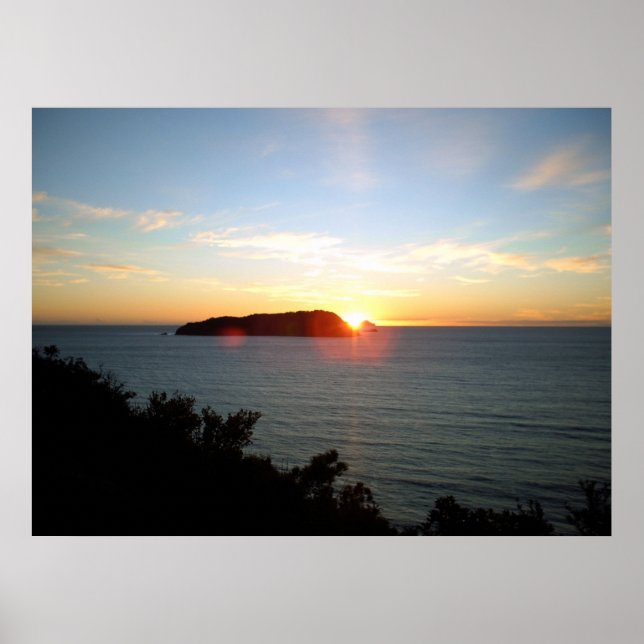 Poster trabalho de arte de oceano e decoração para casa e (Frente)