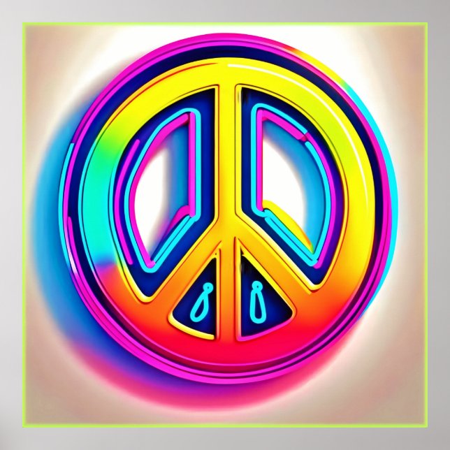 Poster Trabalho de arte de Paz Vibrante (Frente)